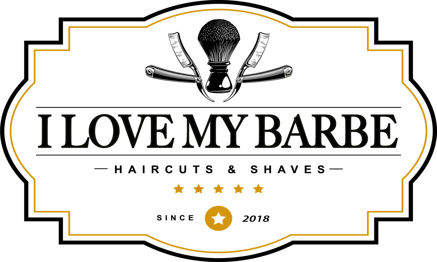 Logo I Love My Barbe — Haircuts & Shaves, since 2018